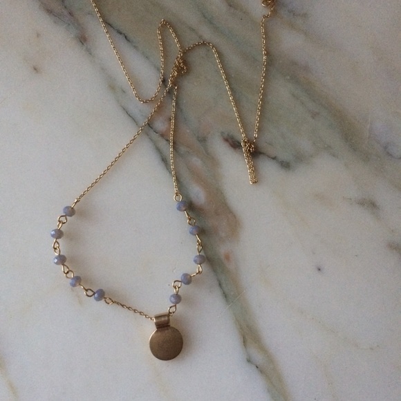 Gap Jewelry New Necklace Dainty Blue Gold Poshmark Gap Jewelry New Necklace Dainty Blue Gold Poshmark